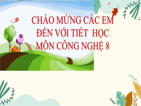 Bài giảng Công Nghệ 8 - Tiết 1+2, Bài 1: Một số tiêu chuẩn trình bày bản vẽ kĩ thuật