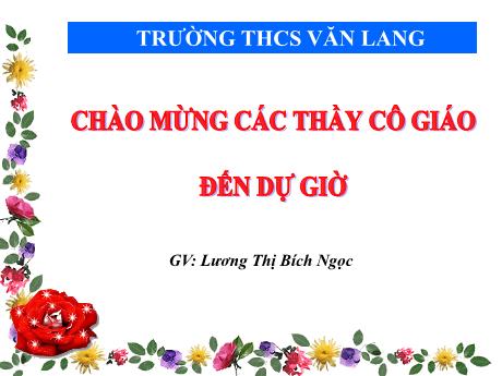 Bài giảng Địa Lí 7 - Tiết 18, Bài 17: Ô nhiễm môi trường ở đới ôn hòa - Lương Thị Bích Ngọc
