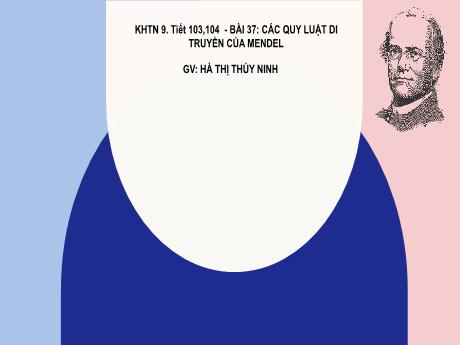 Bài giảng KHTN 9 - Bài 37: Các quy luật di truyền của Mendel - Hà Thị Thúy Ninh
