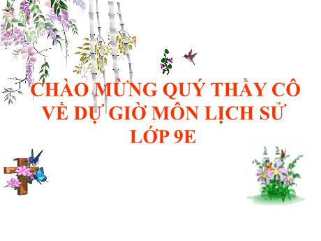 Bài giảng Lịch Sử 9 - Tiết 14, Chương 5, Bài 12: Những thành tựu chủ yếu và ỹ nghĩa lịch sử của cách mạng khoa học - Kỹ thuật