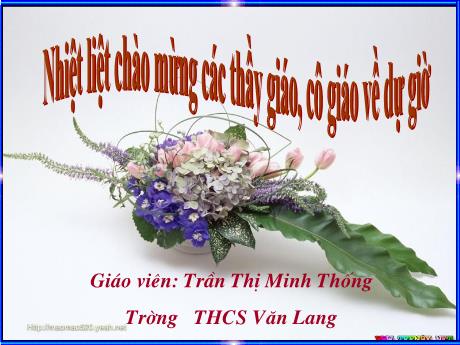 Bài giảng Ngữ Văn 7 - Tiết 40: Thầy bói xem voi (Truyện ngụ ngôn) - Trần Thị Minh Thống