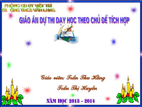 Bài giảng Ngữ Văn 8 - Tiết 49: Bài toán dân số (Thái An) - Trần Thu Hằng
