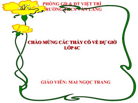 Bài giảng Sinh Học 6 - Bài 15: Cấu tạo trong của thân non - Mai Ngọc Trang